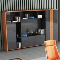 Bureau de direction de luxe en MDF, ensemble de bureau, table de bureau, mobilier de bureau de PDG, mobilier commercial, Schreibtisch