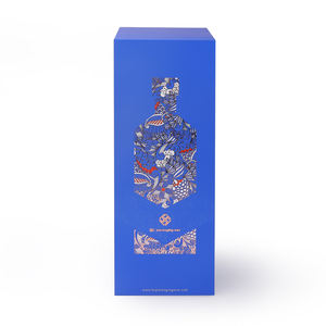 Boîtes d'emballage de liqueur en carton rigide noir mat, sur mesure, bouteilles de champagne, whisky, vin bleu, boîte cadeau en papier en verre - Product Image 1