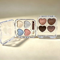 Palette de fards à paupières personnalisée LSFAIRY ES175, 4 couleurs violettes