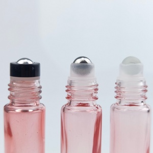 High- Grade Mini <b>5ml</b> 10ml Matte Rose Gold Glass Roll on <b>Bottle</b> - Product Image 4