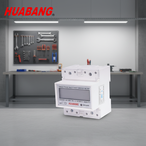 Compteur d'énergie monophasé multi-tarifs, installation sur rail DIN, petite taille, installation facile, compteur d'énergie sur rail DIN RS485 MODBUS - Product Image 2