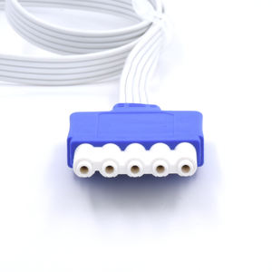 Phillip Intelivue Câble ECG jetable à 5 fils Grabber de câble ruban blindé de 90cm avec fils ECG IEC - Product Image 6