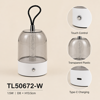 Lampe de bureau LED moderne portable sans fil 5V à batterie, ambiance bulle, protection oculaire, intensité réglable, commande tactile, pour lecture et chambre à coucher