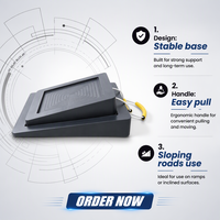 Plaque de support de grue en UHMWPE légère et haute résistance aux chocs, disponible en OEM