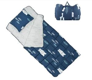 Couverture lestée en gros, <span class=keywords><strong>sac</strong></span> <span class=keywords><strong>de</strong></span> <span class=keywords><strong>couchage</strong></span>, matelas <span class=keywords><strong>de</strong></span> sieste bleu pour la <span class=keywords><strong>maternelle</strong></span> et l'école <span class=keywords><strong>maternelle</strong></span>, pour les séjours d'hôtes, tout-petit avec oreiller amovible - Product Image 1