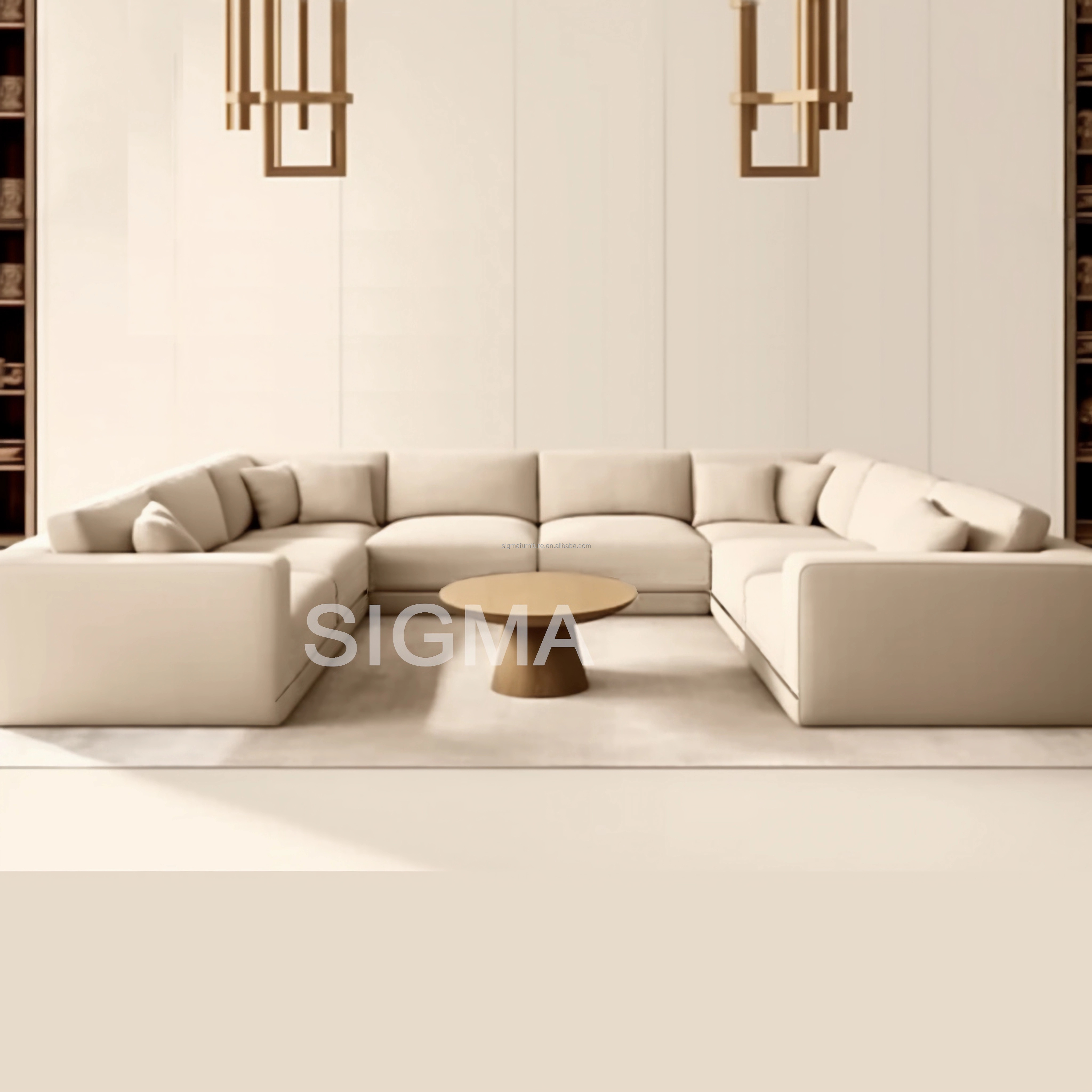 High quality modular upholstered luxury room fabric sectional sofa customize