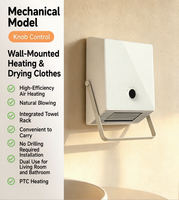 Chauffage mural portable 2700W avec indice d'étanchéité IPX4, thermostat intelligent et chauffage rapide pour salle de bain et usage domestique