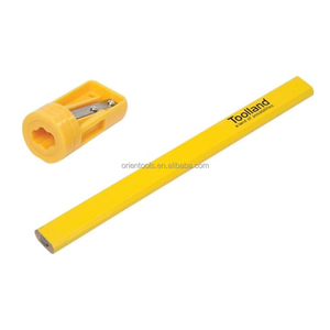 Đen xây dựng tùy chỉnh gỗ bát giác thợ mộc bút chì với logo - Product Image 5