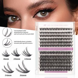 Ensemble de cheveux thermofusibles 30D + 40D Faux cils à grappe unique section auto-greffante Europe et Amérique - Product Image 1