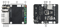 Carte de base à conception personnalisée avec disposition Gerber et ports multiples, incluant PCB et PCBA pour la re-conception