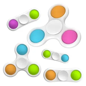 Juguetes sensoriales de nuevo diseño para niños y adultos, Spinner Simple de burbujas, juguete para niños y adultos