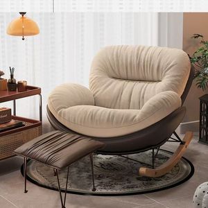 Fauteuil à bascule moderne et simple, <span class=keywords><strong>chaise</strong></span> de balcon et de salon domestique, fauteuil de sieste pour chambre à coucher – options inclinables et assises - Product Image 3