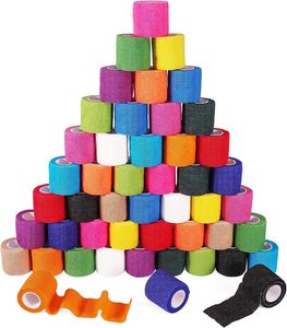 Sj giá rẻ CE ISO được phê duyệt khử trùng dính màu da Pet băng đàn hồi cohensive tự dính băng - Product Image 1