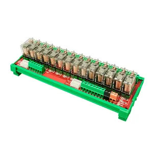OEM Processing Customized Hongfa/Tyco 12v/24v 14 Channel Power Safety Electromagnetic Relay Module 100% Safe