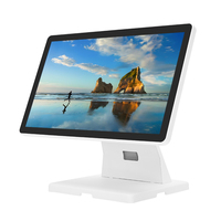 Moniteur tactile capacitif de 15,6 pouces, nouvelle version, blanc et noir, pour les magasins de détail