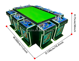 เครื่องเกมตกปลา QIQU ทนทาน สำหรับ 10 คน ขนาด 65 นิ้ว เครื่องเกมอาร์เคดแบบฝึกทักษะ สำหรับศูนย์เกมบันเทิงในสหรัฐอเมริกา - Product Image 4