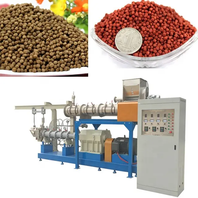 5ตันต่อชั่วโมงลอยปลาอาหารเครื่อง Feed Extruder เครื่องจักร