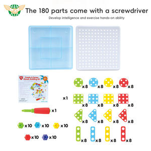 <span class=keywords><strong>Puzzle</strong></span> da assemblare per bambini in educazione precoce 420 pezzi 2 in 1 picchetti a fungo e <span class=keywords><strong>Puzzle</strong></span> a vite - Product Image 4