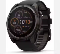 Montre connectée industrielle Fenix 8 - Alimentation solaire, écran AMOLED, suivi d'activité, réveil, boîtier en fibre de carbone, bracelet en caoutchouc, étanche