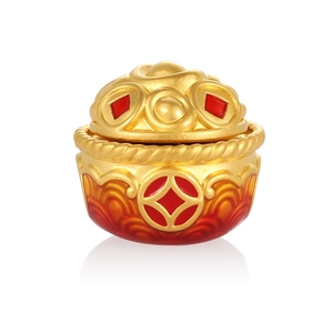 2025, cuentas de fortuna de oro duro de alta calidad para pulsera, accesorios de joyería de oro macizo de 24K, cuentas de joyería de gama alta - Product Image 1