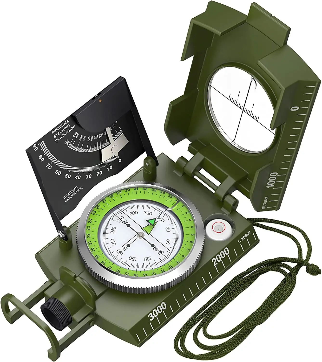 Orienteering Compass - Hiking Backpacking Compass - Advanced Scout Compass Camping and Navigation
