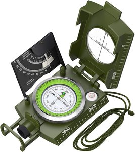 Boussole d'orientation-Boussole de randonnée pédestre-Boussole Scout avancée Camping et navigation - Product Image 1