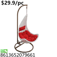 Produit de conception le plus récent mobilier de jardin en plein air suspendu oeuf balançoire chaise