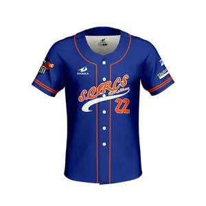 China Wholesale Custom Mens plain baseball jersey fabric