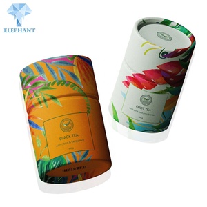 Custom <b>Small</b> Empty Cute Paper <b>Box</b> With for Tea, Kraft Round Tube Coffee Tea Set <b>Gift</b> <b>Box</b> - Product Image 3