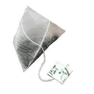 Nylon Tea Bag 2022 Wholesale Biodegradable Empty Pyramid Nylon Tea Bag With Tab