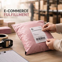 Sacs d'expédition en polyéthylène recyclables imprimés sur mesure, écologiques, imperméables, pour l'emballage durable de vêtements e-commerce