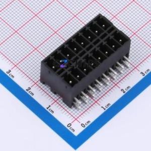 DB2ERHB-3.5-2*8P-BK Plug-in Terminal Block Bent Lead Through Hole,P=3.5mm Board-to-Board / Socket - Closed 2x8P 3.5mm Black - Product Image 1