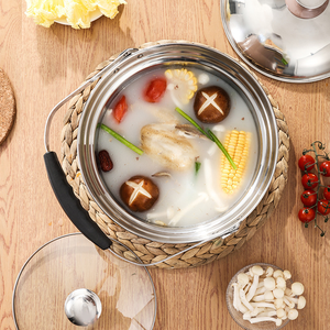 Kein Feuer Nötiger Kochtopf, Schmortopf, Großer Kapazität 304 Edelstahl Energiesparender Isolier-Schmortopf, Dampfgarer, Suppentopf - Product Image 5