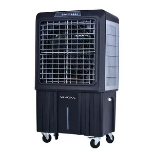 black AC 220V industrial air cooler 100L water tank climatiseur portatil air condition two stage evaporative cooling