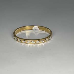 BBBA-0267 Fashionable Gold Plated <b>Crystal</b> & Rhinestone Bangles-Elegant and Stylish Party Accessories for Women - Product Image 1