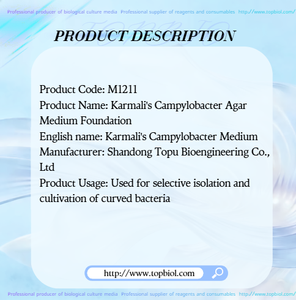 Milieu de culture sélectif pour Campylobacter de Karmali, isolation et culture des bactéries courbées - Product Image 2