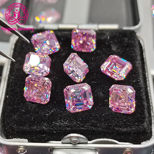 オシャレ形状モアッサナイト合成ダイヤモンド0.8ct 1.5ct 2カラットアッシャーカットピンクモアッサナイト証明書付き - Product Image 2