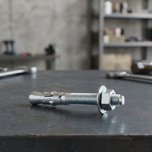 Ancre à coin en acier galvanisé, boulon d'expansion amovible, fixation pour montage de tôles métalliques - Product Image 1