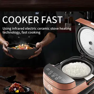 2024 JOSOO 1.8L 3.5L 4L 5L Slow Stew Preset Menu Digital Timer Function Ceramic Pot Smart Pressure Cooker Electric Rice Cooker