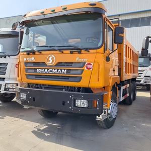 รถบรรทุกดัมพ์ Shacman X3000 6x4 เครื่องยนต์ดีเซล Weichai สำหรับงานหนัก พวงมาลัยขวา ห้องโดยสารสีแดงด้านหลัง สำหรับขนส่งสินค้า ก่อสร้าง และงานเหมือง - Product Image 1