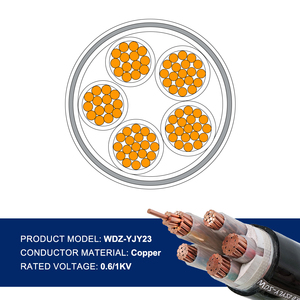 כבל חשמל 1 קילו-וולט, 120 מ\\\"מ, 3 גידים, כבל חשמל מתח בינוני 1*150, ליבה מאלומיניום, כבל שירות דו-גידי - Product Image 4