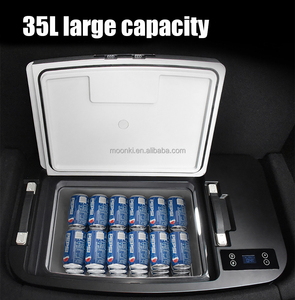 35L Huge Capacity App Control Car <b>Fridge</b> for Tesla Model Y Juniper Sub Trunk Electric Refrigerator <b>Portable</b> Cooler Box - Product Image 3