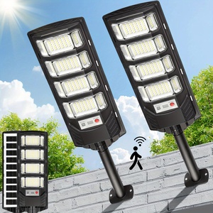 Lámpara <span class=keywords><strong>Solar</strong></span> LED para Exteriores de 400W, Impermeable IP65, con Sensor de Movimiento, Control Remoto, para Montaje en Pared, Jardín, Carretera - Product Image 1