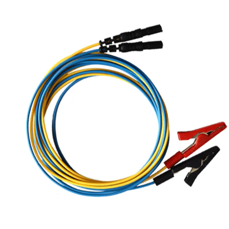 Fabricante clip de cocodrilo cable clip de cocodrilo a 2,0 DIN enchufe ECG electrodo cable 3 Plomo ECG cable