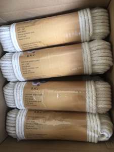 天然コットン固体編みロープ、3/8 "* 50ft - Product Image 4