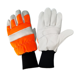 GG3001 Guantes de seguridad con certificación CE Guantes de protección anticorte para trabajo de motosierra Guantes de trabajo de leñador resistentes a cortes a prueba de cortes - Product Image 1