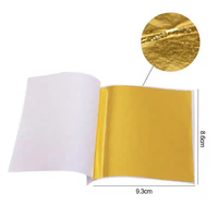 Feuilles d'or véritable plaqué or 24 carats 99,9% Feuilles de métal doré Feuilles d'or pur