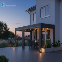 Pergola extérieure en aluminium de qualité supérieure Sweet Home, installation facile, résistante aux intempéries, avec toit à lamelles, pour jardin
