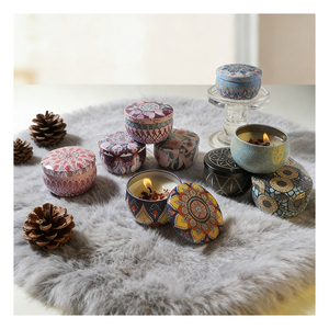 Kits de fabrication de bougies DIY en cire d'abeille, boîte en étain blanche, coffret cadeau, aromathérapie naturelle, décoration intérieure, boutique, gamme saisonnière - Product Image 2