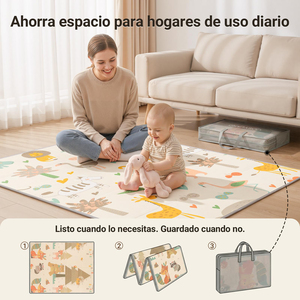 Alfombra <span class=keywords><strong>de</strong></span> Juego Plegable para Bebés <span class=keywords><strong>de</strong></span> Espuma XPE Grande, 180x150cm, con Bolsa <span class=keywords><strong>de</strong></span> Transporte para Cuarto <span class=keywords><strong>de</strong></span> Bebé, Sala <span class=keywords><strong>de</strong></span> Juegos y Uso Familiar - Product Image 5